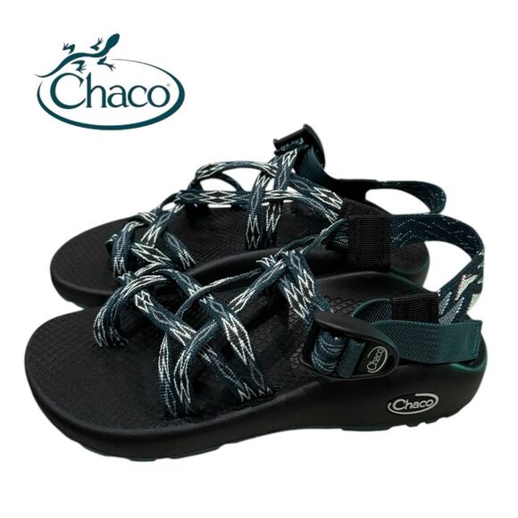 New Chaco Women's ZX/2 Classic Angular Teal Casual Sandals 6 - Picture 1 of 7
